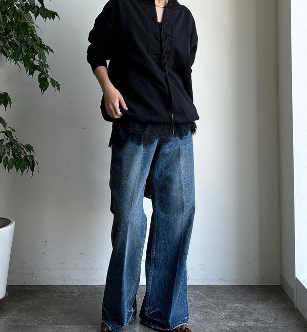  「【WEB限定】 前後2WAYレースアッププルオーバー」|Tシャツ・カットソー|