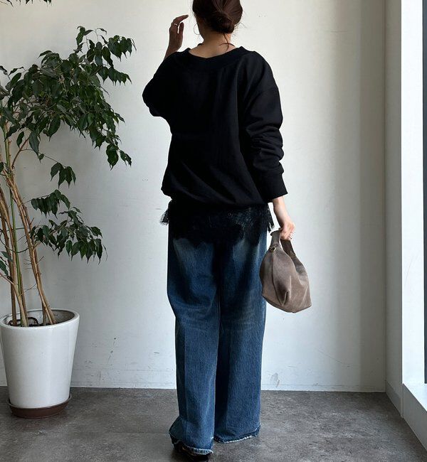  「【WEB限定】 前後2WAYレースアッププルオーバー」|Tシャツ・カットソー|