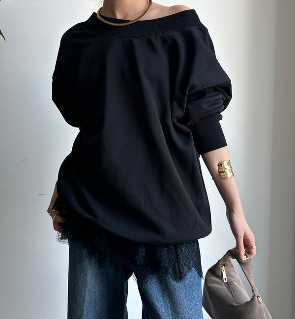  「【WEB限定】 前後2WAYレースアッププルオーバー」|Tシャツ・カットソー|