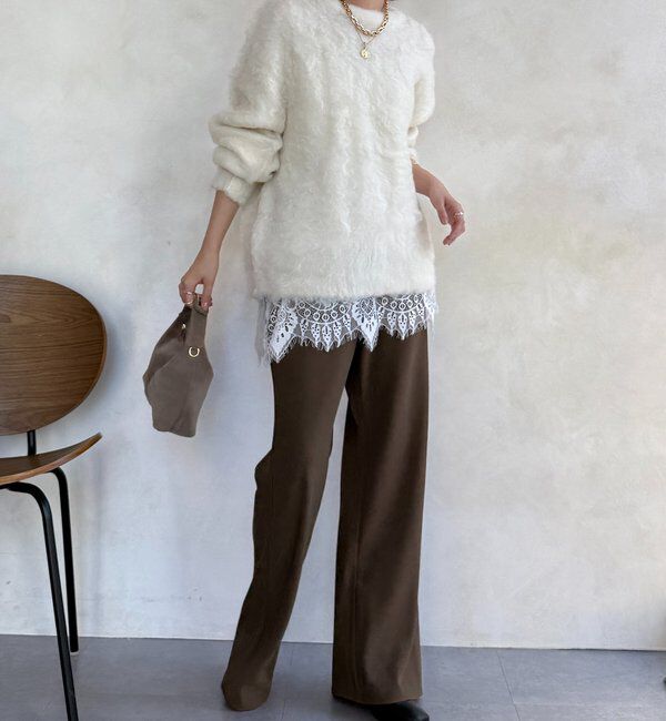  「【WEB限定】ロングシャギープルオーバー」|ニット・セーター|