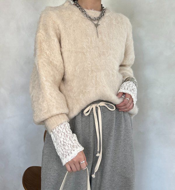  「【WEB限定】ロングシャギープルオーバー」|ニット・セーター|