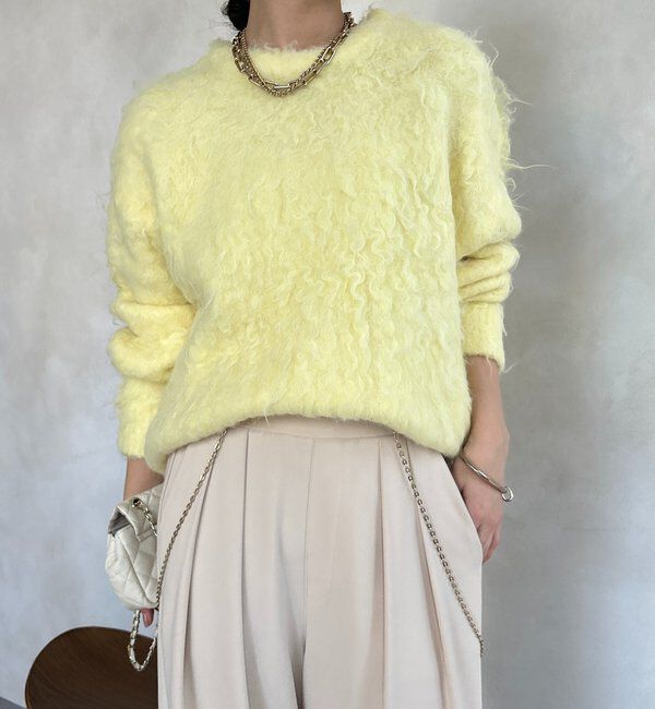  「【WEB限定】ロングシャギープルオーバー」|ニット・セーター|