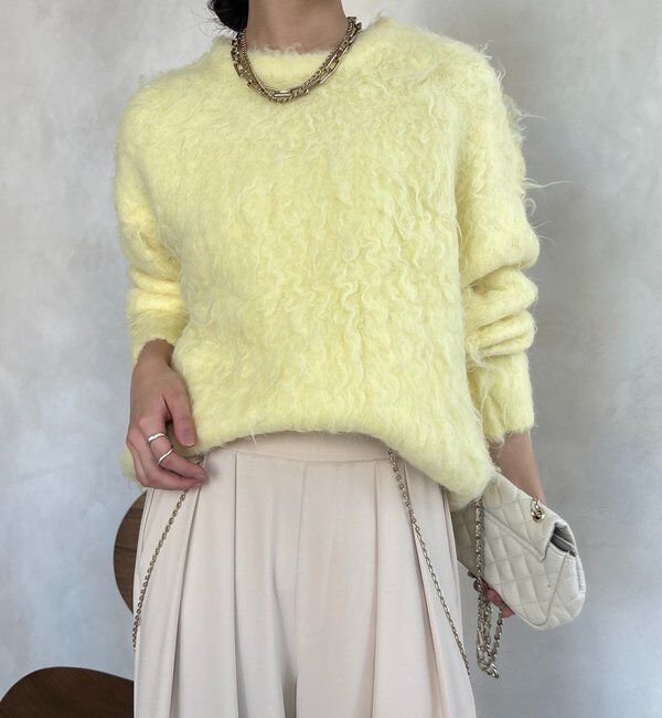  「【WEB限定】ロングシャギープルオーバー」|ニット・セーター|