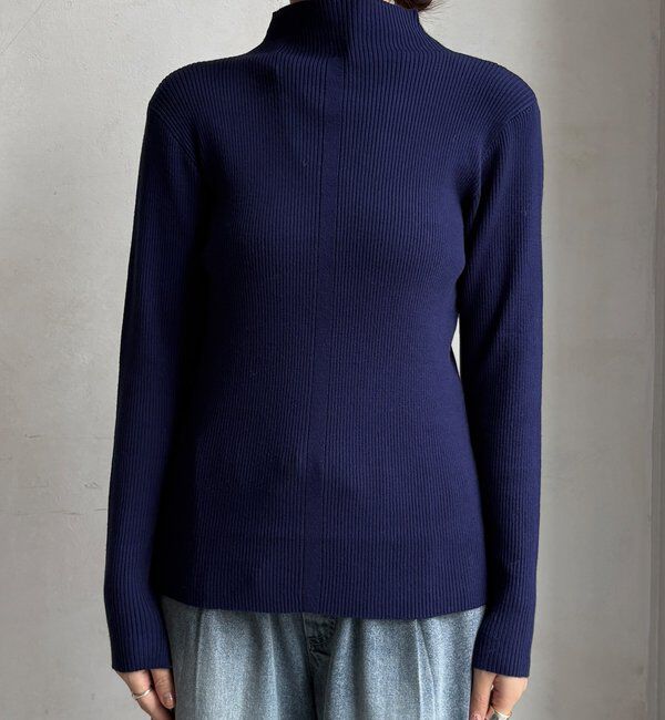  「【WEB限定】ボトルネックリブニット」|ニット・セーター|