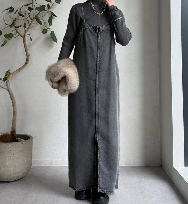  「【WEB限定】ボトルネックリブニット」|ニット・セーター|