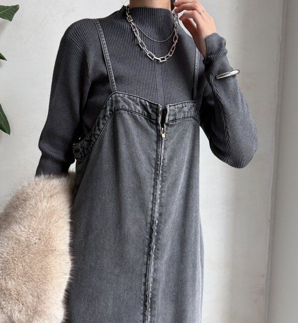  「【WEB限定】ボトルネックリブニット」|ニット・セーター|