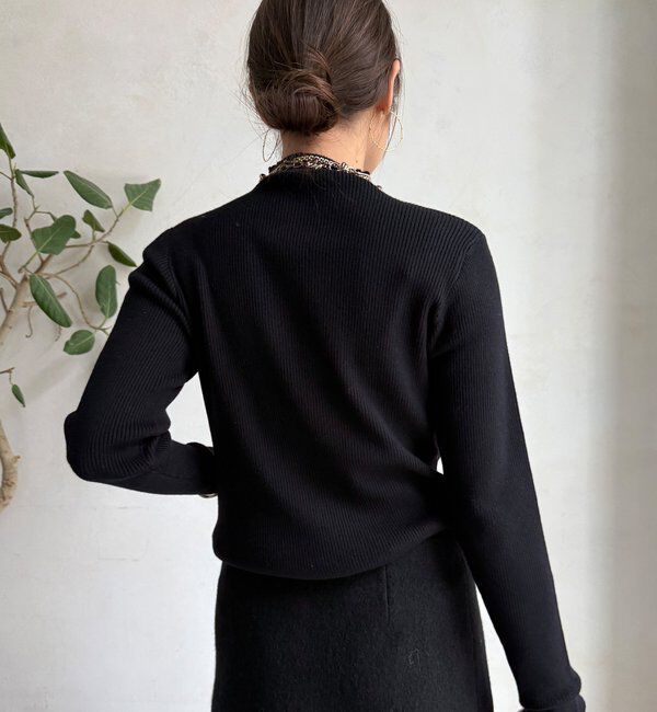  「【WEB限定】ボトルネックリブニット」|ニット・セーター|