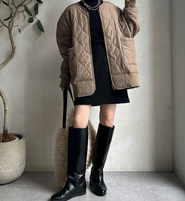  「【WEB限定】ボトルネックリブニット」|ニット・セーター|