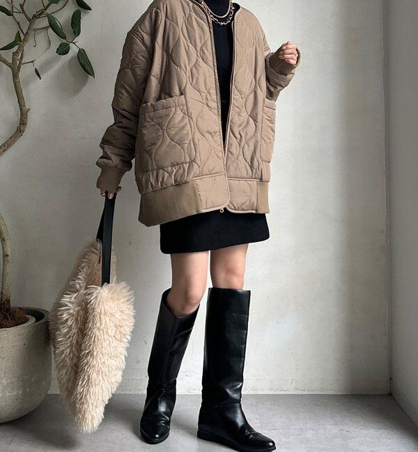  「【WEB限定】ボトルネックリブニット」|ニット・セーター|