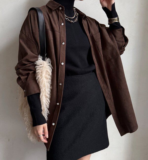  「【WEB限定】ボトルネックリブニット」|ニット・セーター|