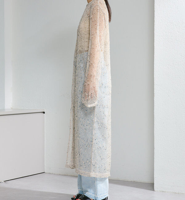  「【4色展開】メッシュシアーワンピース」|ワンピース|