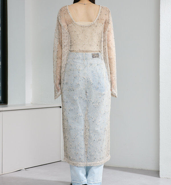  「【4色展開】メッシュシアーワンピース」|ワンピース|