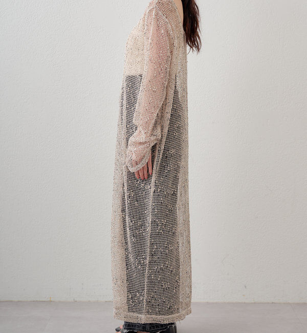  「【4色展開】メッシュシアーワンピース」|ワンピース|