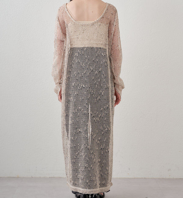  「【4色展開】メッシュシアーワンピース」|ワンピース|