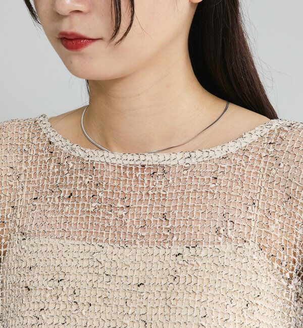  「【4色展開】メッシュシアーワンピース」|ワンピース|