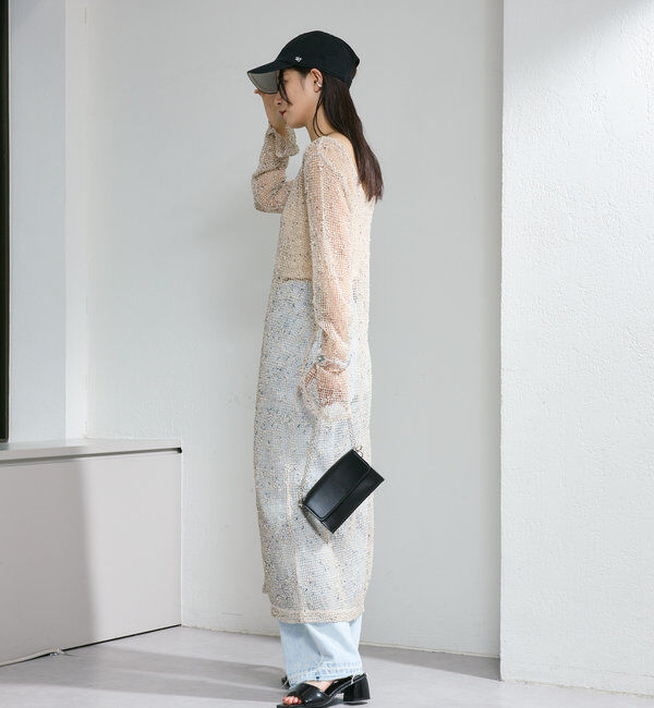  「【4色展開】メッシュシアーワンピース」|ワンピース|