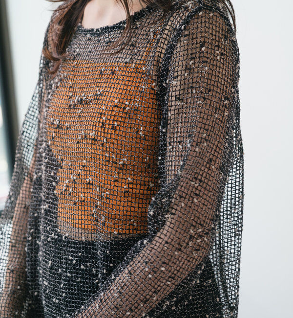  「【4色展開】メッシュシアーワンピース」|ワンピース|