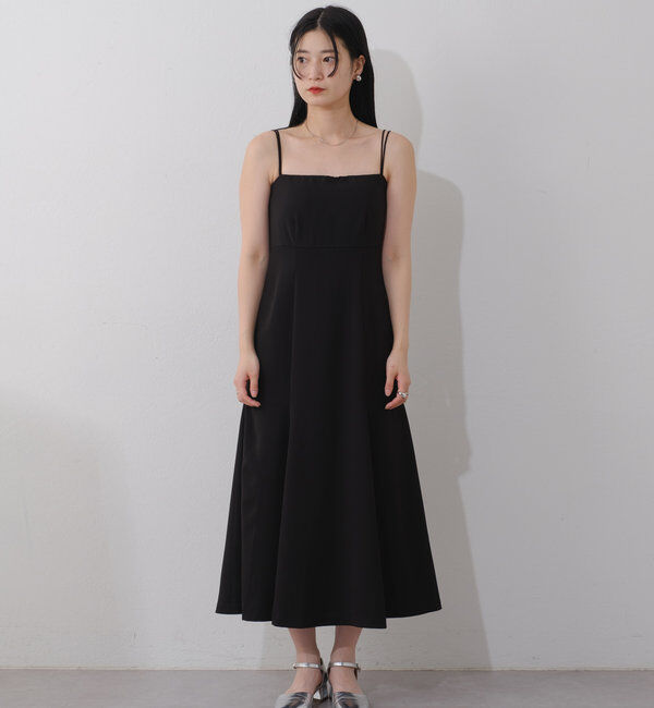  「【オケージョンドレス/結婚式】Cape layerd bare dress」|ドレス|