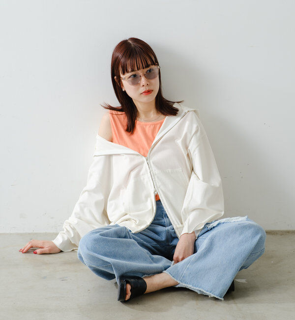  「*【WHIMSIC】サンフェードロゴタンクトップ」|キャミソール|