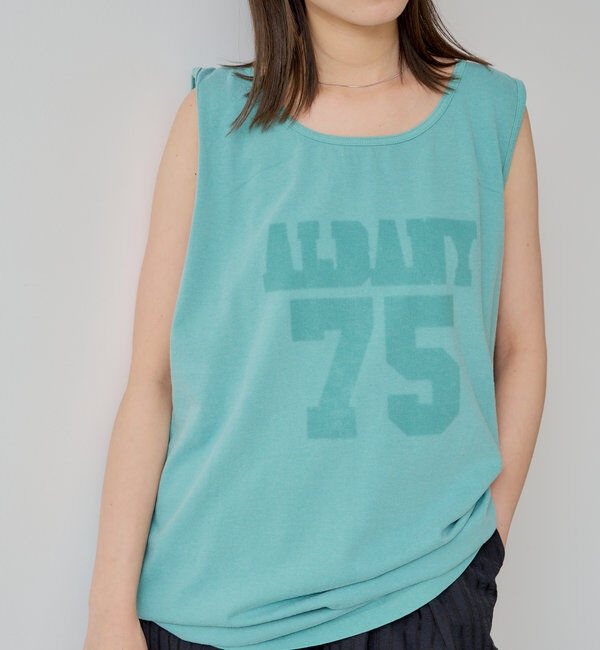  「*【WHIMSIC】サンフェードロゴタンクトップ」|キャミソール|グリーン