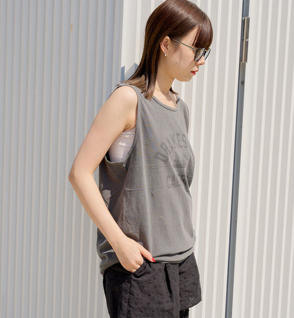  「*【WHIMSIC】サンフェードロゴタンクトップ」|キャミソール|