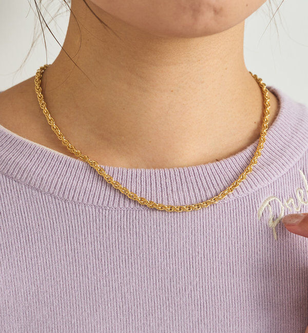  「フックスクリューチェーンネックレス」|ブローチ・コサージュ|