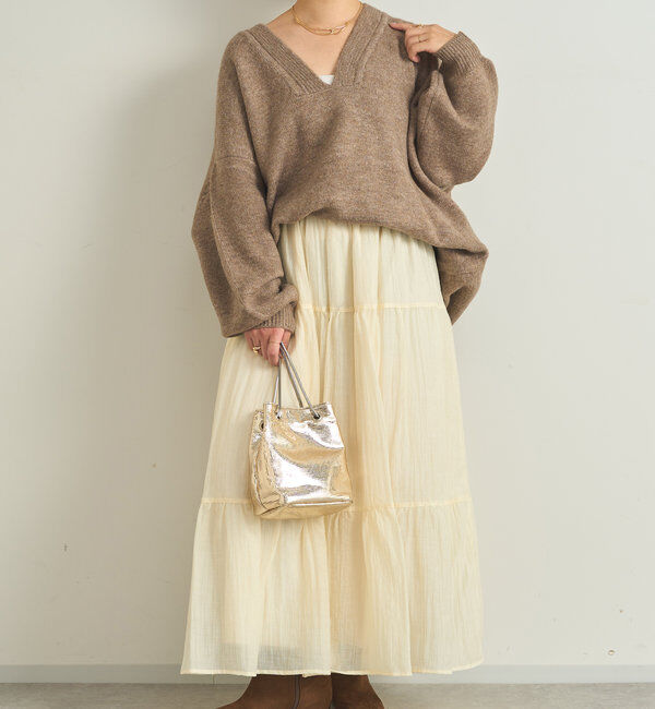  「エアリーカフタンニット」|ニット・セーター|