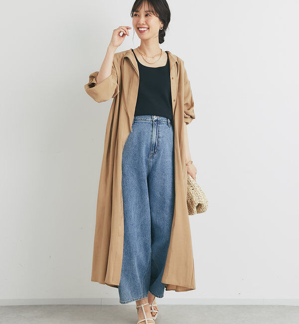  「《デコルテスッキリ見え》タイデザインシャツワンピース」|その他|