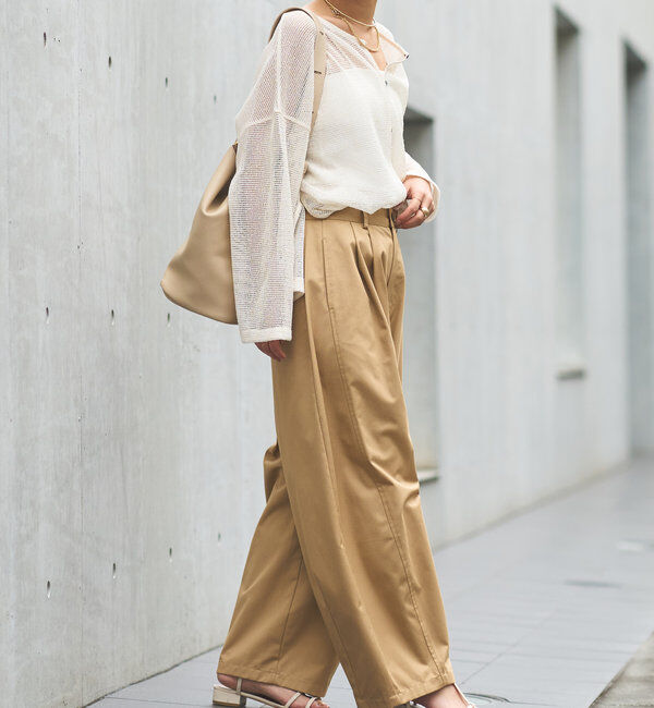  「前後2WAYラメメッシュカーディガン」|ニット・セーター|