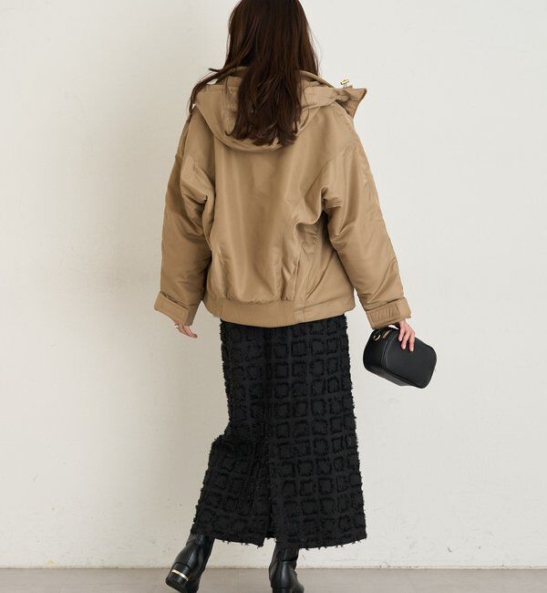  「《主役級アイテム◎》スクエアジャガードナロースカート」|スカート|