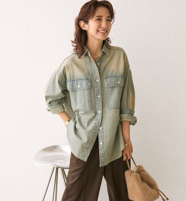  「【ベストセラー】【MONN.:.(モン)】ビッグデニムシャツ」|シャツ・ブラウス|