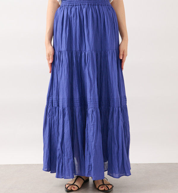  「【名品リバイバル/5色展開】コットンワッシャープリーツスカート」|スカート|