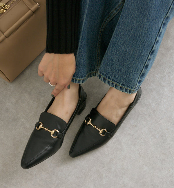  「【オンオフ兼用】ポインテッド2WAYビットローファー2」|ロングブーツ|