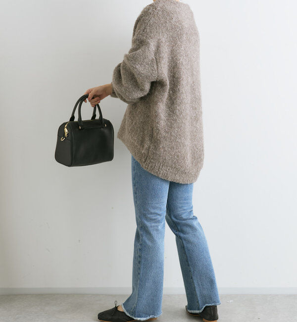  「【ゆったり感が可愛い】ブークレボリュームスリーブニット」|ニット・セーター|