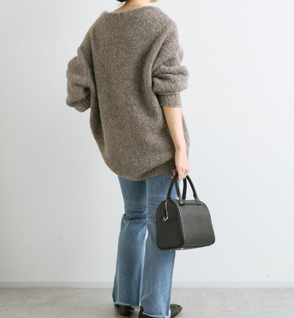  「【ゆったり感が可愛い】ブークレボリュームスリーブニット」|ニット・セーター|