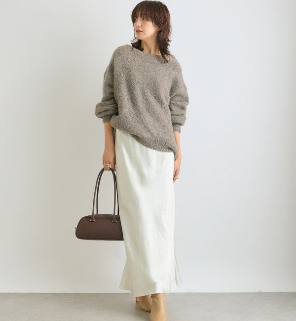  「【ゆったり感が可愛い】ブークレボリュームスリーブニット」|ニット・セーター|