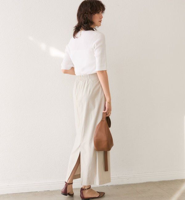  「【ストレッチ◎】ナチュラルストレッチスカート」|スカート|