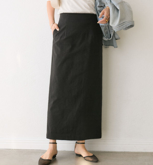  「【ストレッチ◎】ナチュラルストレッチスカート」|スカート|