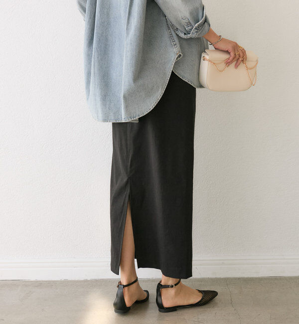  「【ストレッチ◎】ナチュラルストレッチスカート」|スカート|