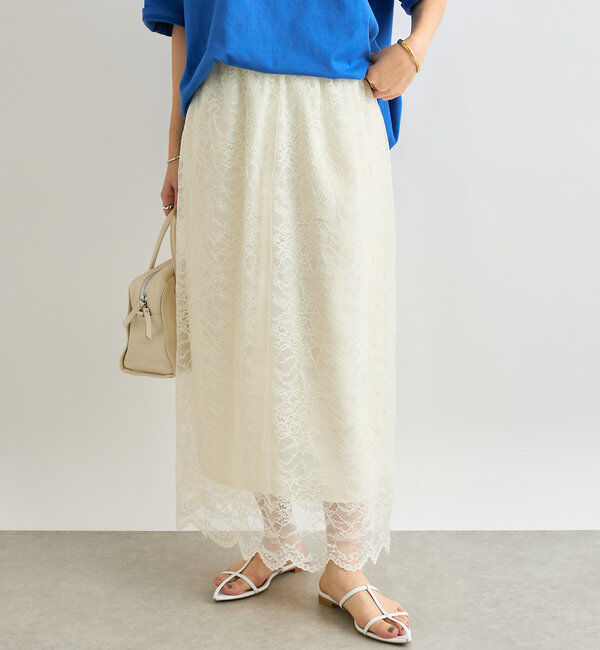  「【今季トレンド】セパレートレーススカート」|スカート|
