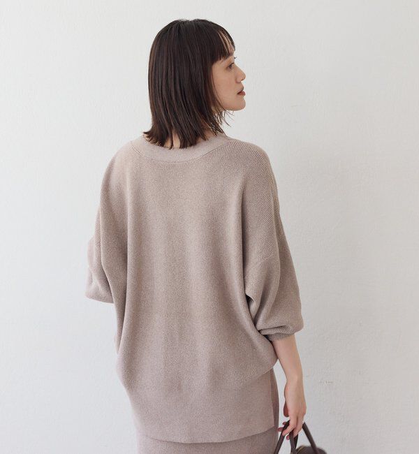  「予約【上品な輝き】ラメモール2WAYカーデ」|ニット・セーター|