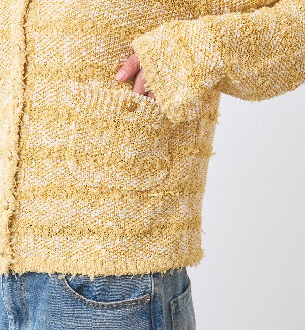  「予約【上品見え】ツイードショートカーディガン」|カーディガン|