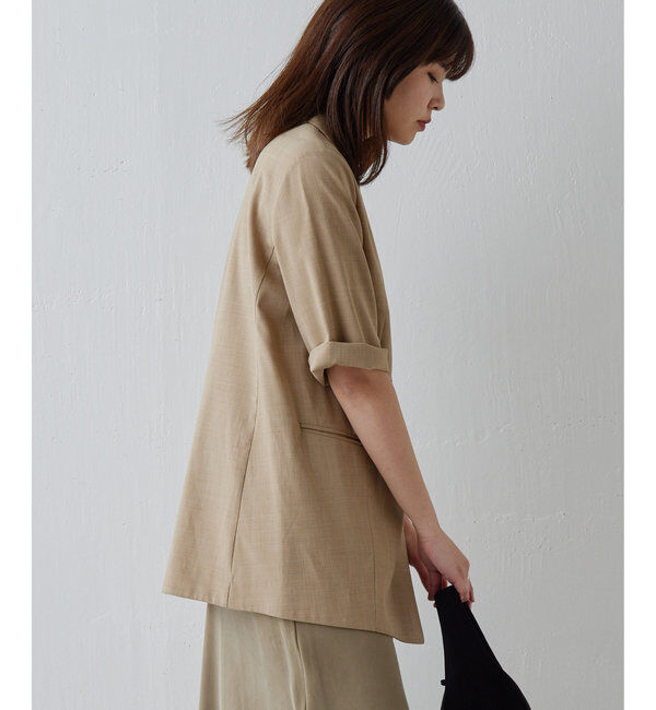  「【人気アイテムが今年も登場！】ハーフスリーブジャケット」|テーラードジャケット|