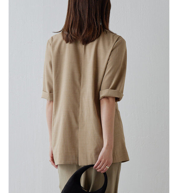  「【人気アイテムが今年も登場！】ハーフスリーブジャケット」|テーラードジャケット|