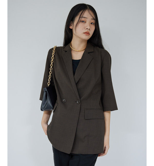  「【人気アイテムが今年も登場！】ハーフスリーブジャケット」|テーラードジャケット|