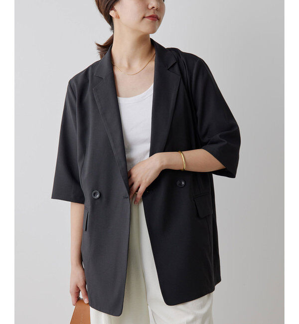  「【人気アイテムが今年も登場！】ハーフスリーブジャケット」|テーラードジャケット|