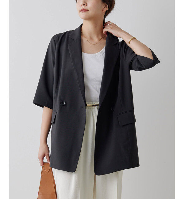  「【人気アイテムが今年も登場！】ハーフスリーブジャケット」|テーラードジャケット|