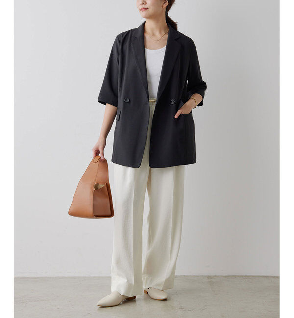  「【人気アイテムが今年も登場！】ハーフスリーブジャケット」|テーラードジャケット|