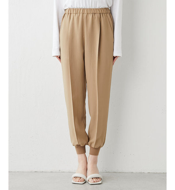  「【ジャージーシリーズ】センターシームジョガーパンツ」|チノ|