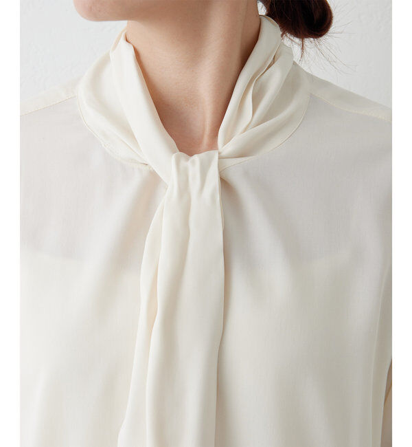  「キュプラボウタイブラウス」|シャツ・ブラウス|